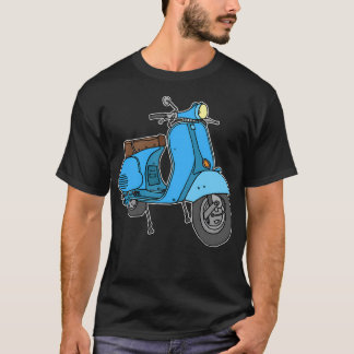 Blue Motor Scooter T Shirt