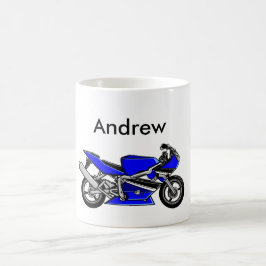 Blue Motorcykel Kaffemugg
