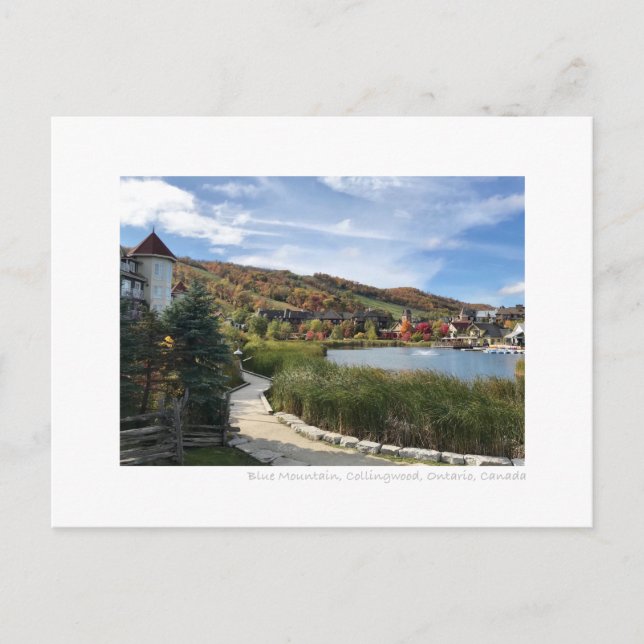 Blue Mountain Collingwood Ontario Kanada Photo Vykort (Framsida)