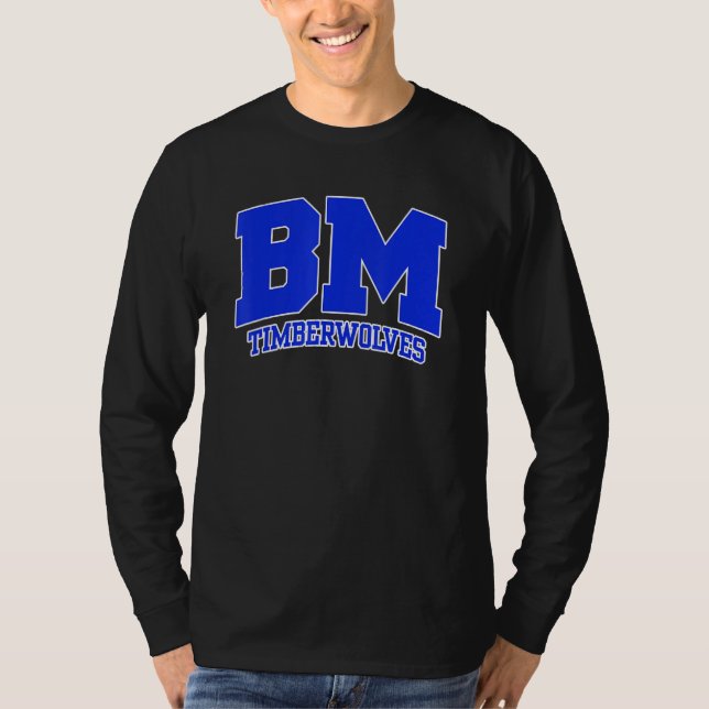 Blue Mountain Community College Timberwolves 01 T Shirt (Framsida)