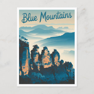 Blue Mountains Australia Vintage Vykort