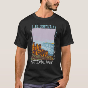 Blue Mountains National Park Australien Distress T Shirt