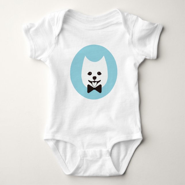 Blue Mr.Q baby T Shirt (Framsida)