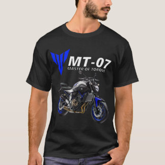Blue Mt-07 Motorcykel T Shirt