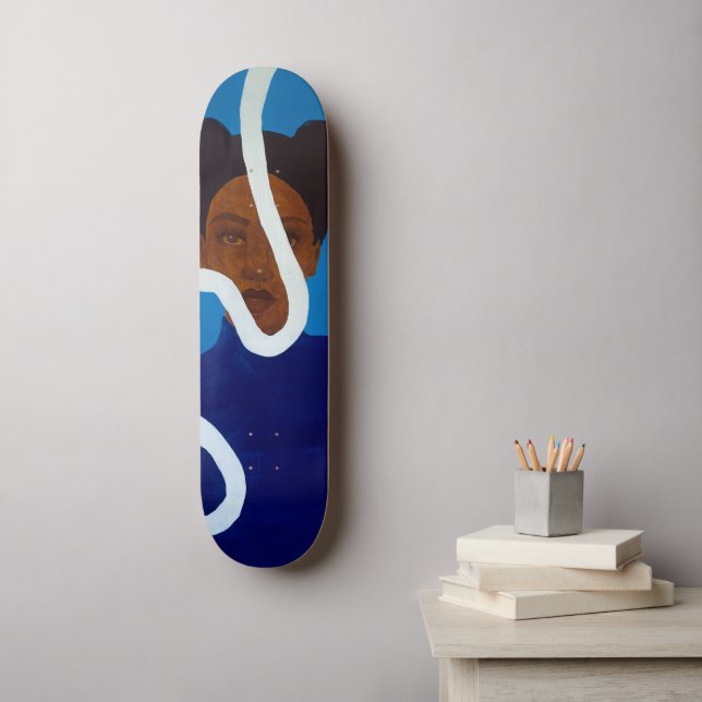 Blue Muse Mini Skateboard Bräda 18,5 Cm (Väggkonst)