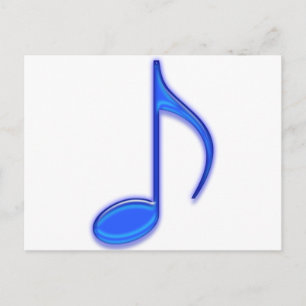 Blue Music Verktyg Vykort
