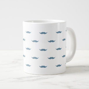 Blue Mustacher Jumbo Mugg