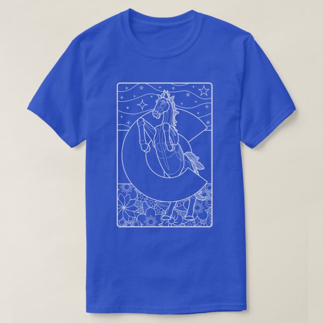 Blue mustang of colorado t shirt (Design framsida)