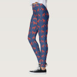 Blue n Red Dala Horse med Heart Folk Art Mönster Leggings<br><div class="desc">Dessa roligt blå baljor har ett mönster i ett svenskt Dala-hästpar och hjärta i folkkonst stil. Underbaren för att fira julen i svenska stil eller som en daglig hyllning till arvet,  kopplar ihop byxor med ett bunkrat,  överdimensionerat,  rättvist isle sweater för ett mysigt och snyggt utseende.</div>