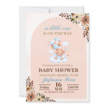 Blue Nalle Baby Shower