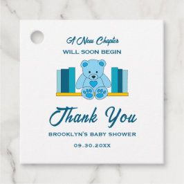 Blue-Nalle för babyvisningsprogrammet New Chapter  Gåvor Etiketter