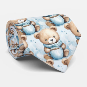 Blue Nalle Neck Tie Slips