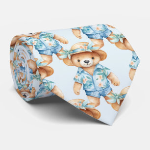 Blue Nalle Neck Tie Slips