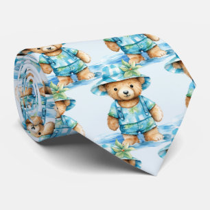 Blue Nalle Neck Tie Slips
