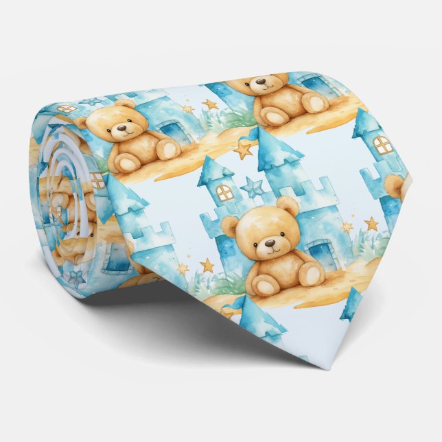Blue Nalle Neck Tie Slips (Rullad)