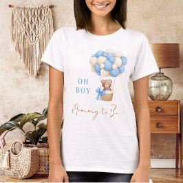 Blue Nalle Oh Boy Balloon Mamma att vara Baby T Shirt