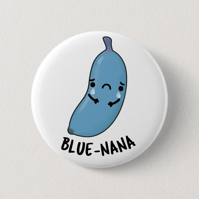 Blue-nana Funny Banana Pun Knapp (Framsida)