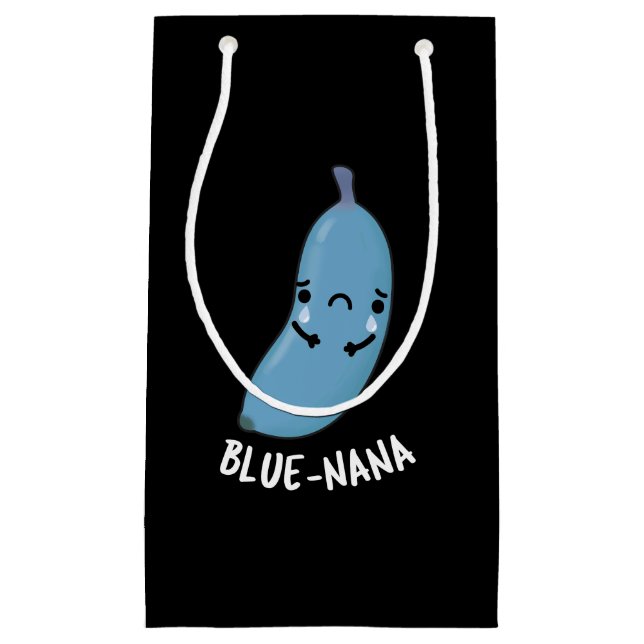 Blue-nana Funny Banana Pun Mörk BG (Framsidan)