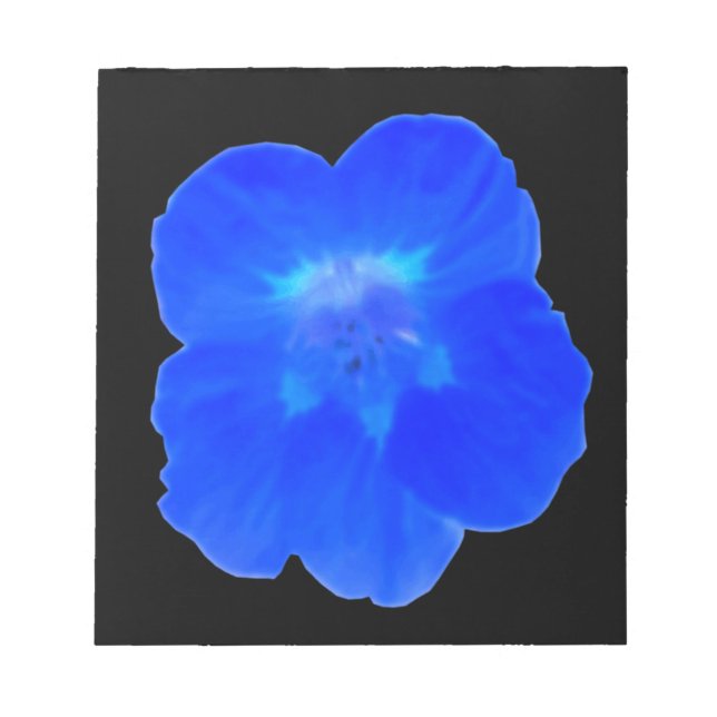 Blue Nasturtium Anteckningsblock (Framsida)