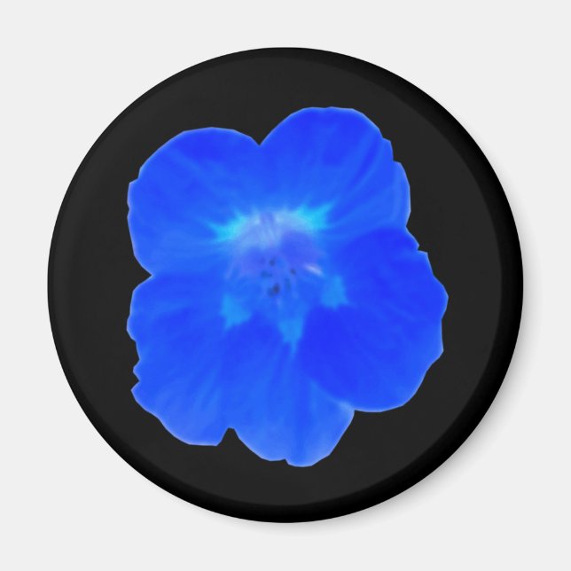 Blue Nasturtium Magnet (Framsidan)