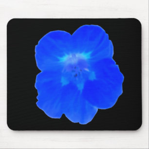 Blue Nasturtium Mousepad Musmatta
