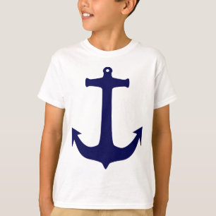 Blue Nautical anchor mönster Tee