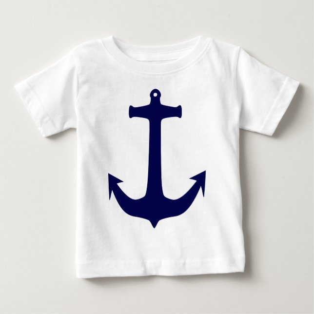 Blue Nautical anchor mönster Tröja (Framsida)