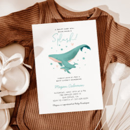 Blue Nautical Baby Shower Inbjudningar