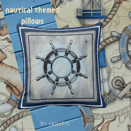 Blue Nautical ThBäste Dekorativ kudde