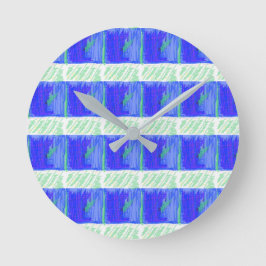 Blue Nautical Theme Wall Clock Rund Klocka