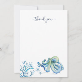Blue Nautical Watercolor Tack Kort