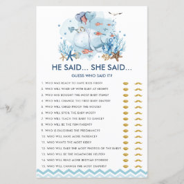 Blue Nautical Whale sa att hon sa att spel