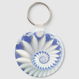 Blue Nautilus Nyckelring