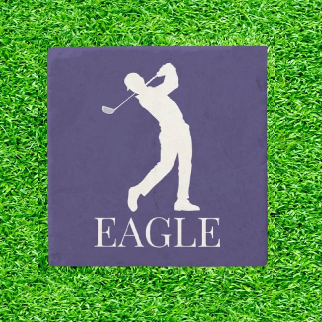 Blue Navy Golf EGLE Stenunderlägg (Tee Up the Fun!)