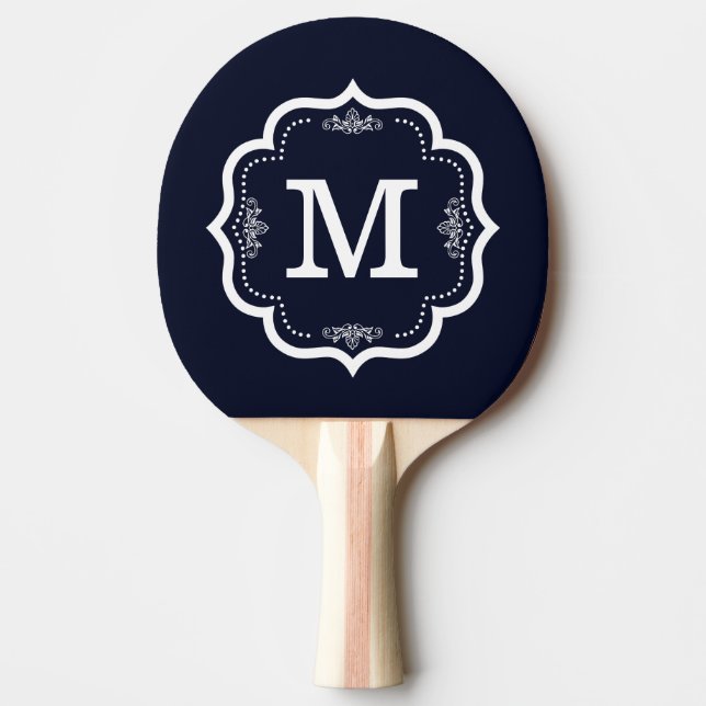 Blue Navy Monogram Pingisracket (Framsidan)