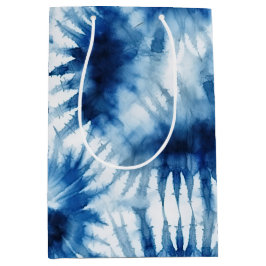 Blue Navy White Rand Tie Dye