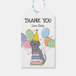 Blue Neapolitan Mastiff Birthday Favor Gift-Märkre Presentetikett