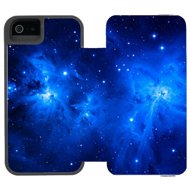 Blue Nebula Incipio iPhone Wallet Skal (Folio Öppen)