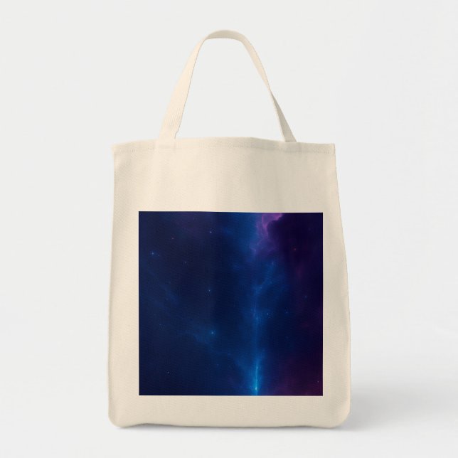 Blue Nebule Bag Tygkasse (Framsidan)