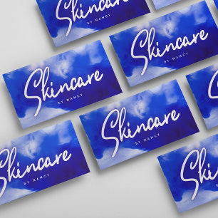 Blue Neon Skincare-skript Visitkort