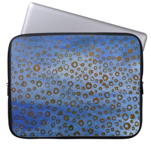 Blue Neoprene Laptop sleeve 15 tum