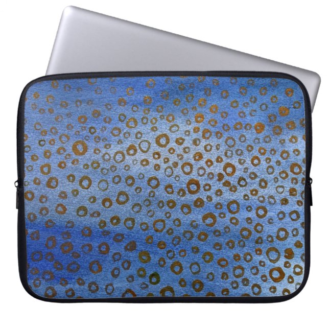 Blue Neoprene Laptop sleeve 15 tum (Framsidan)