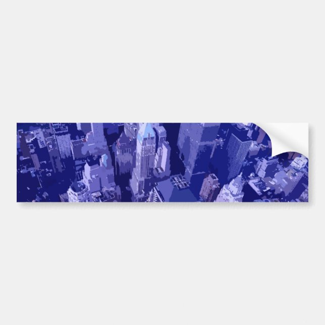 Blue New York Bildekal (Framsidan)