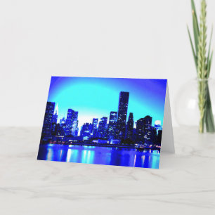 Blue New York City Kort