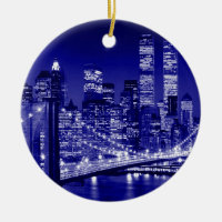 Blue New York City Night