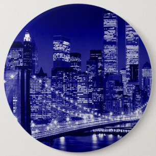 Blue New York City Night Knapp