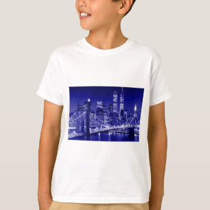 Blue New York City Night T-shirt
