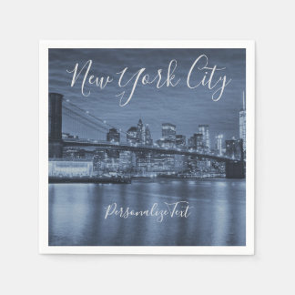 Blue New York City Pappersservett