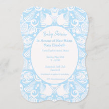 Blue New Zealand Tribal Design Baby Shower - Boy