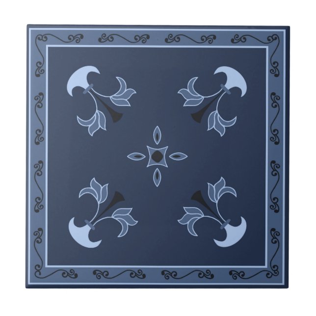 Blue Nght Kakelplatta (Framsidan)